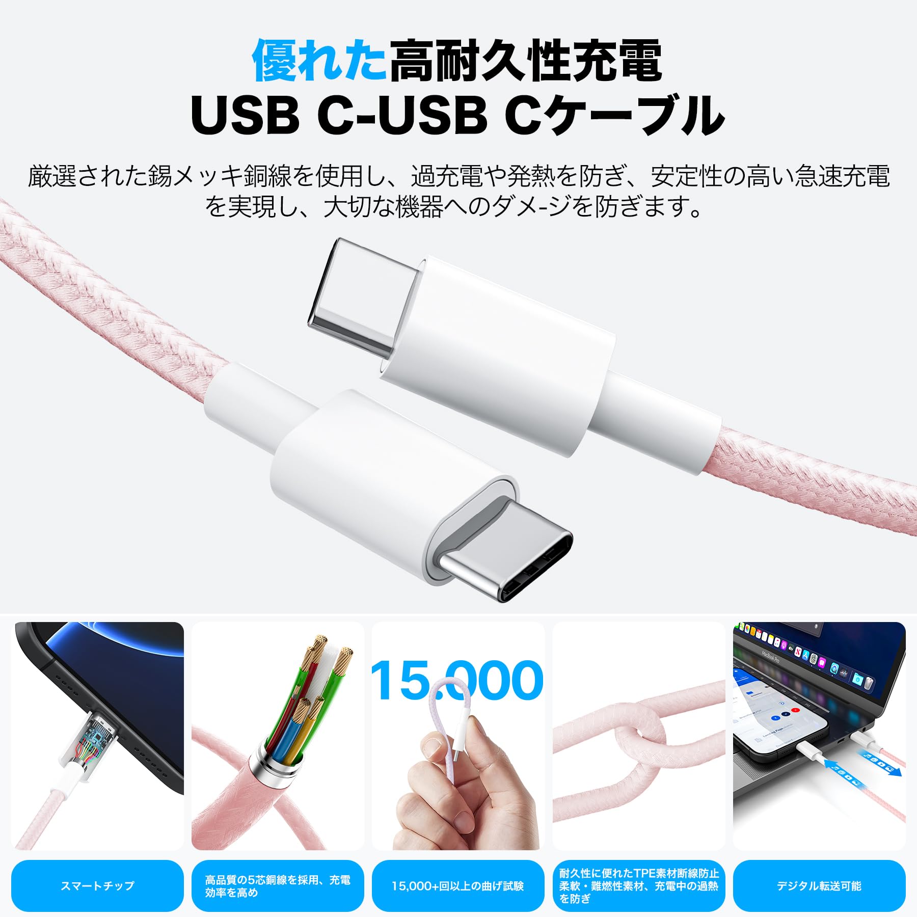 急速充電器 超小型 Type-Cケーブル付属 幅広い互換性 Amazon | Cardill iPhone16 充電器 タイプc 充電器 type-c 20W PD 急速
